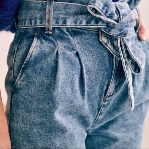 Sezane Austin trousers with belt sz 40/8 - Picture 4 of 9